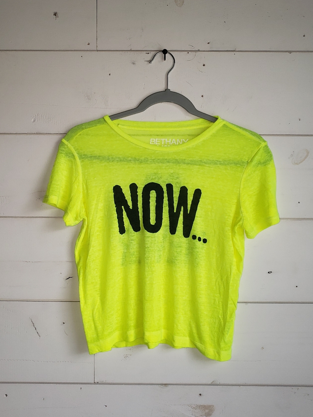 Bethany Mota Neon Green Crop Top Size X-Small